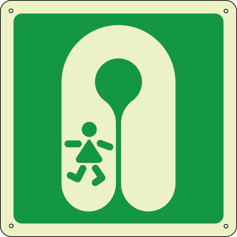 Giubbotto salvagente per bambini - Childs lifejacket quadrato luminescente