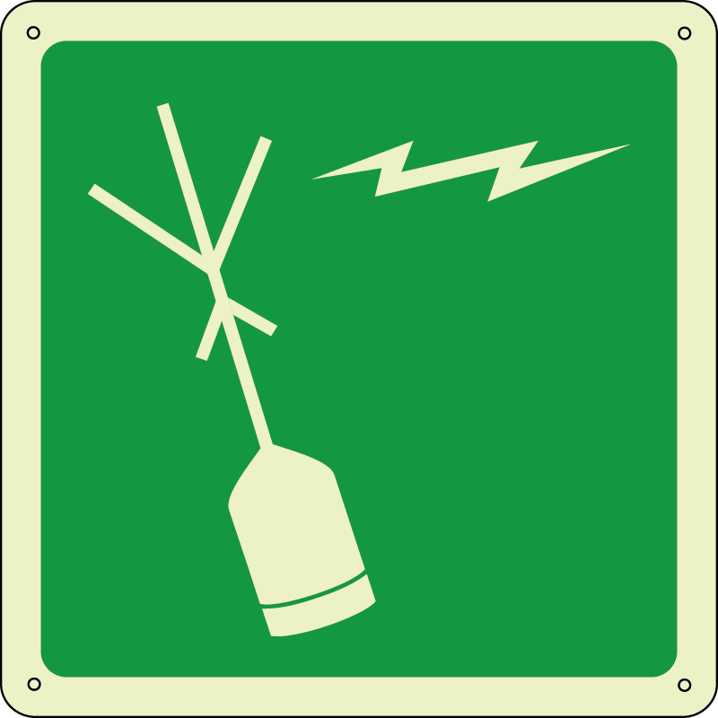 EPIRB quadrato luminescente