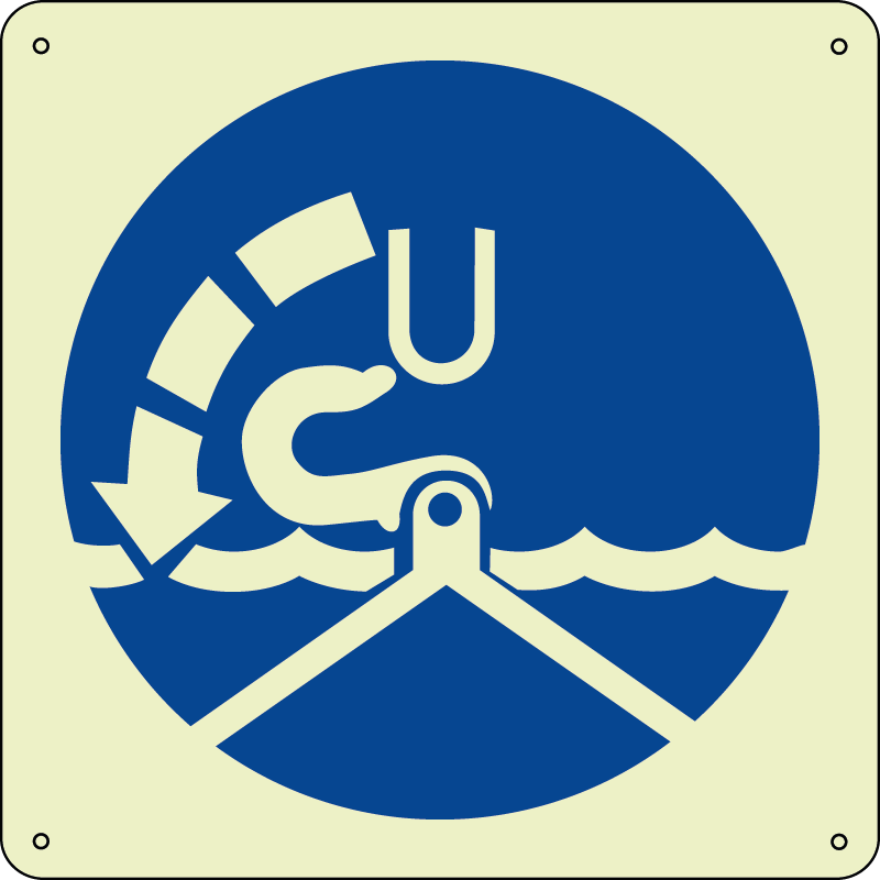 Sgancio tiranti - Release falls quadrato luminescente