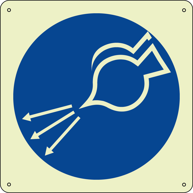 Avviamento aria - Start air supplies quadrato luminescente