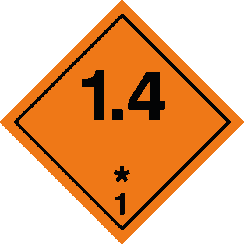 Classe 1 - Materie e oggetti esplosivi Divisione 1.4
