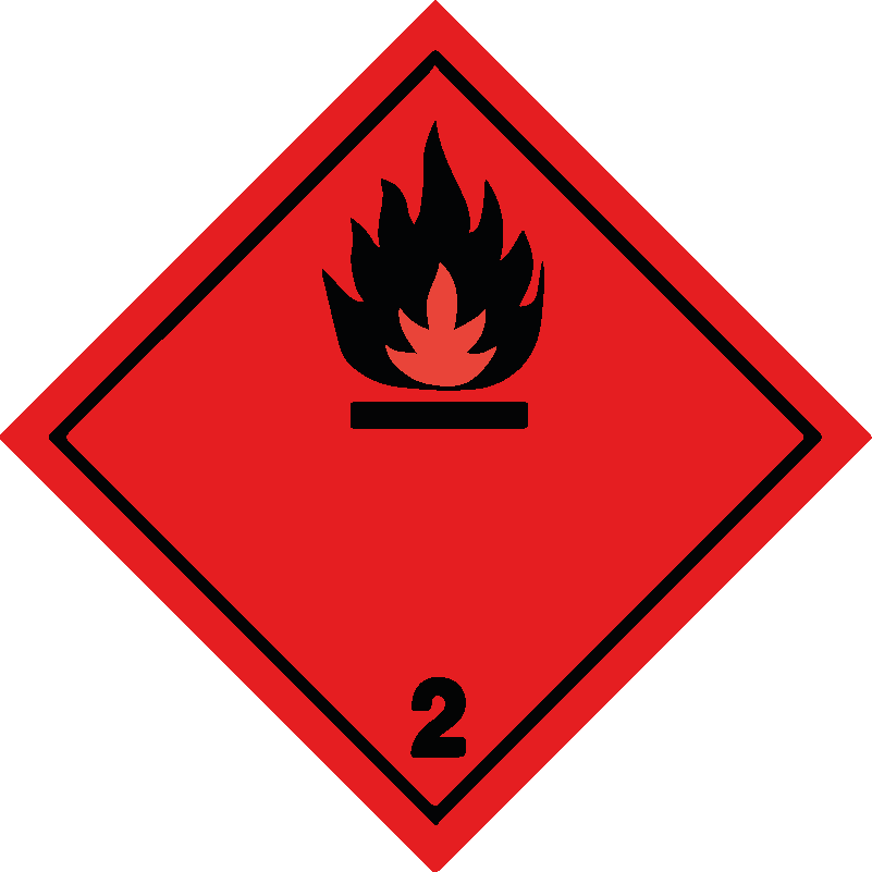 Classe 2 - Gas infiammabili - nera