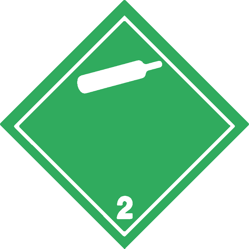 Classe 2 - Gas non infiammabili, non tossici - bianca