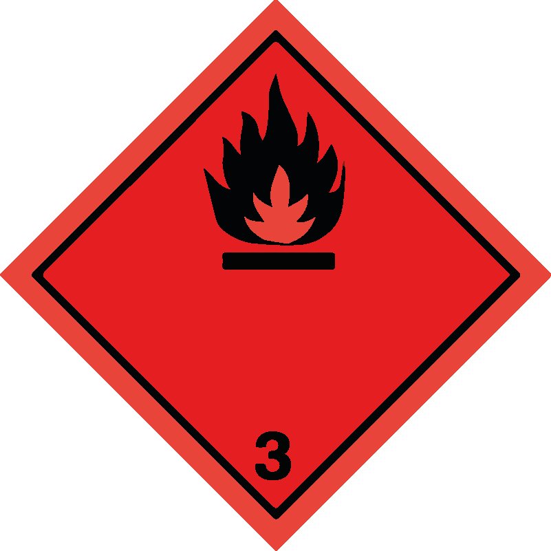 Classe 3 - Liquidi infiammabili - nera