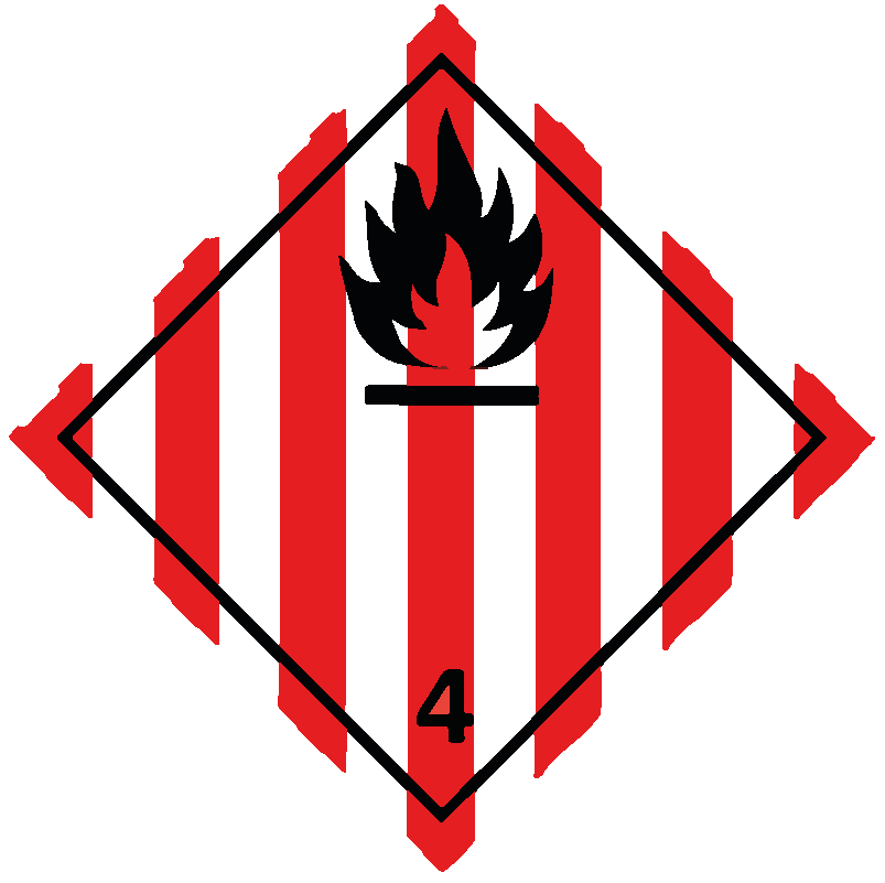 Classe 4 - Materie solide infiammabili, materie autoreattive, materie che polimerizzano e materie esplosive solide desensibilizzate