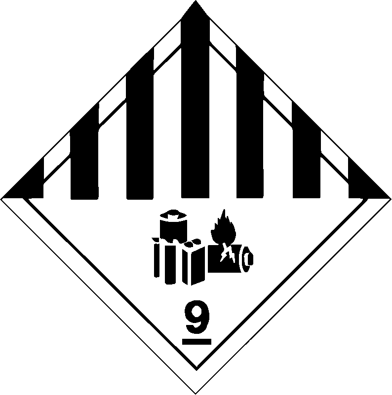 Classe 9 - Materie pericolose diverse + immagine