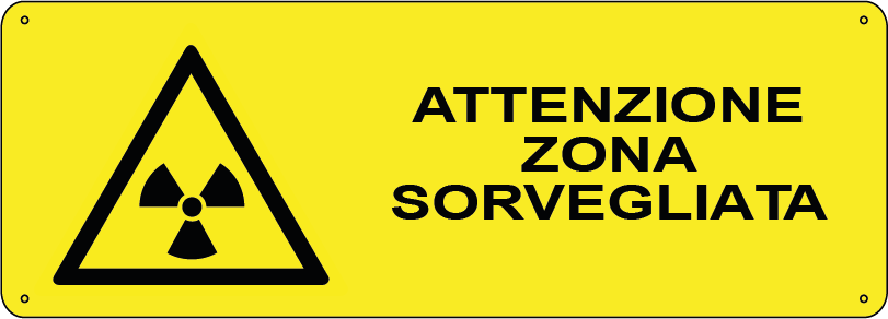 Attenzione zona sorvegliata orizzontale