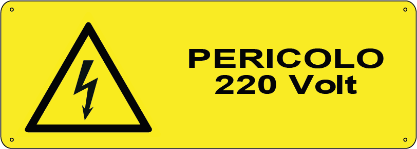 Pericolo 220 volt orizzontale