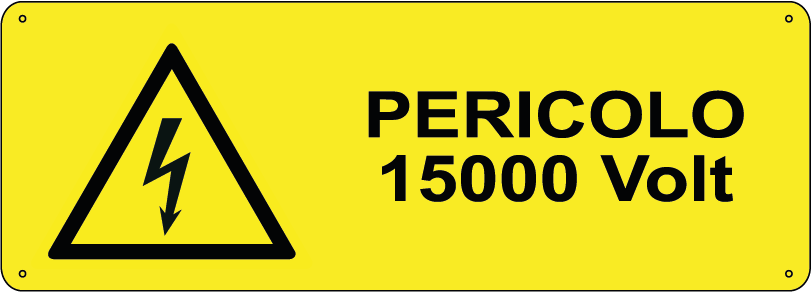 Pericolo 15000 volt orizzontale