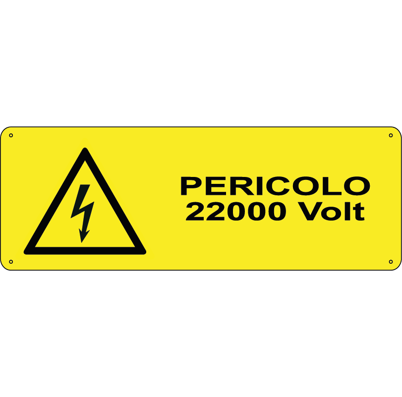 Pericolo 22000 volt orizzontale