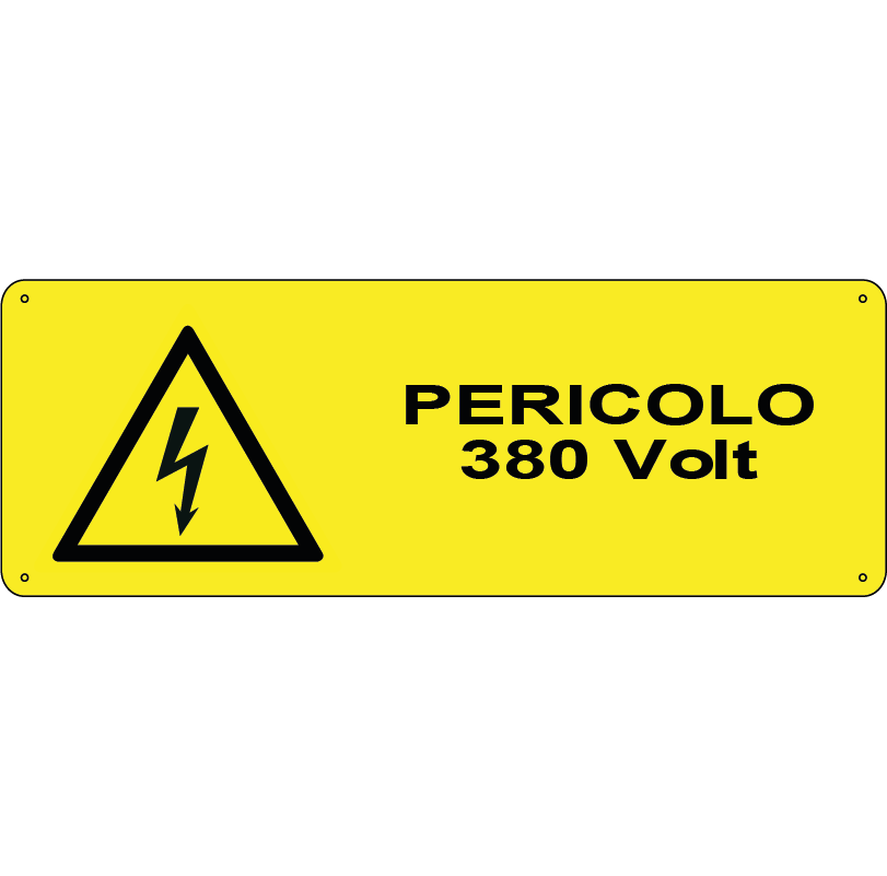 Pericolo 380 volt orizzontale