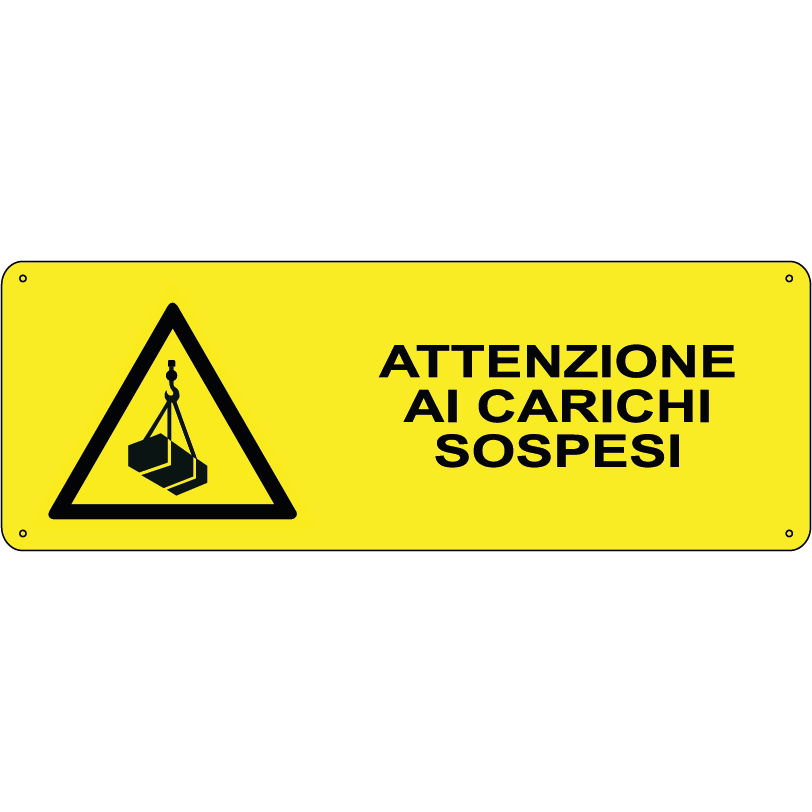 Attenzione ai carichi sospesi orizzontale