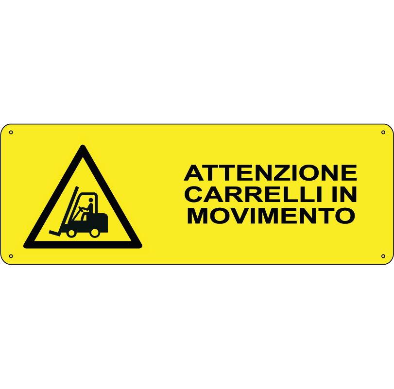 Attenzione ai carrelli in movimento orizzontale