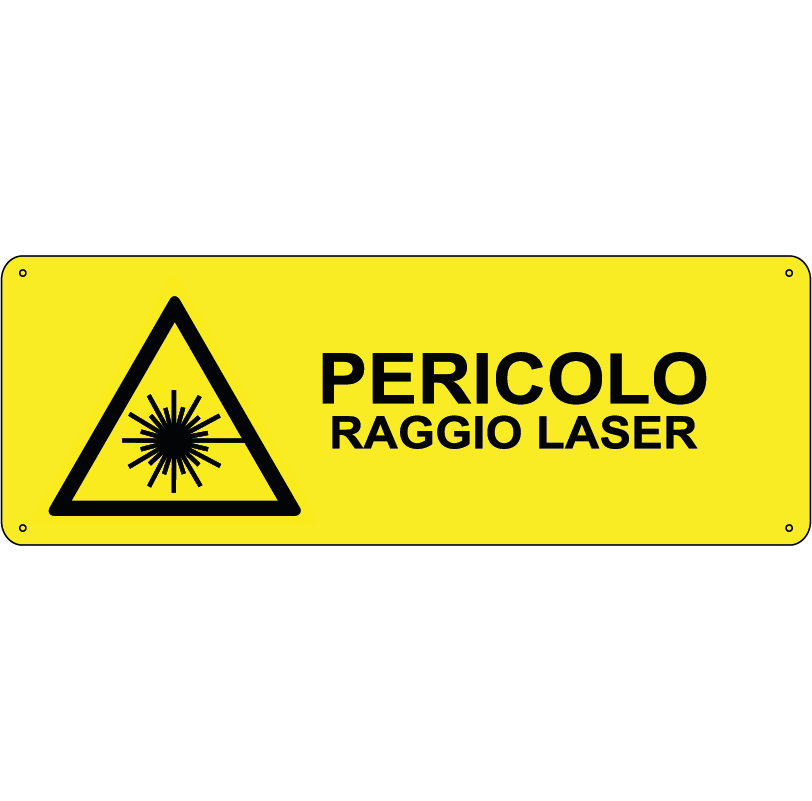 Pericolo raggio laser orizzontale
