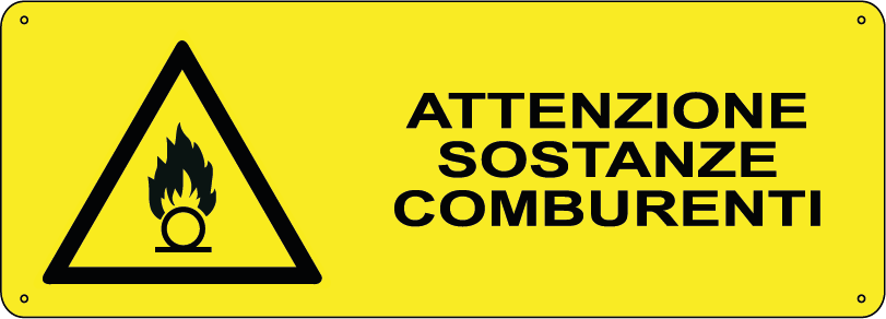 Attenzione sostanze comburenti orizzontale