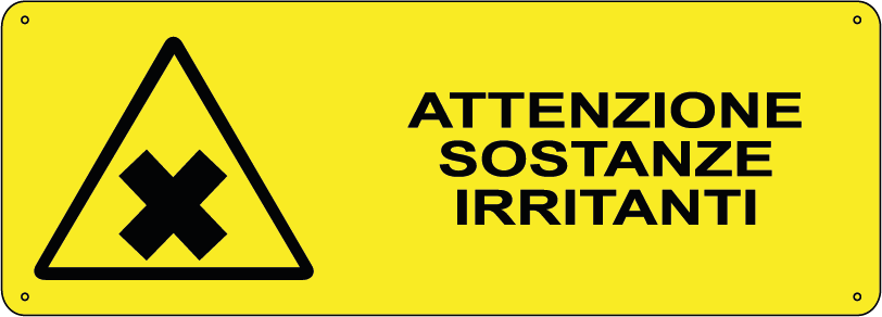 Attenzione sostanze irritanti orizzontale