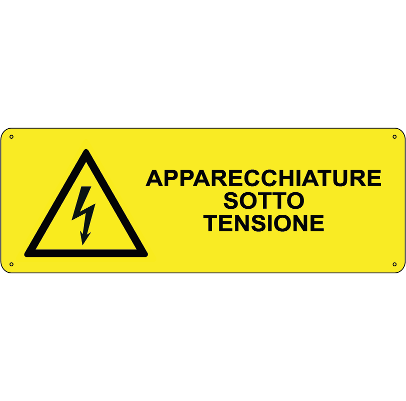 Apparecchiature sotto tensione orizzontale