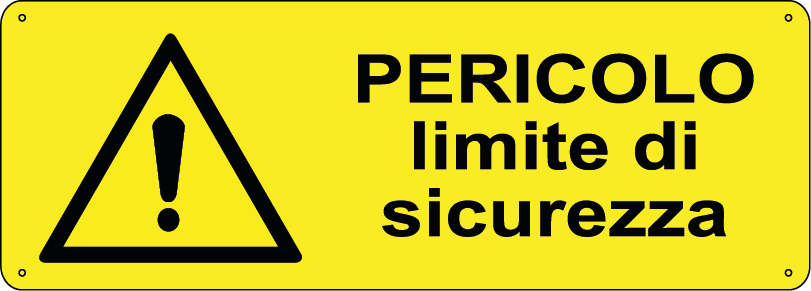 Pericolo limite di sicurezza orizzontale