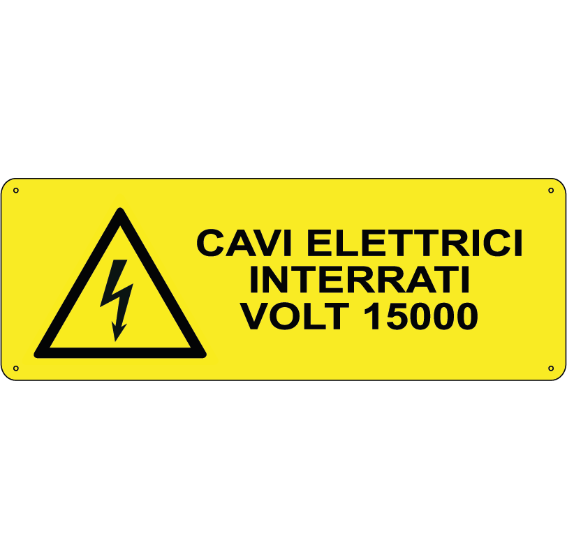 Cavi elettrici interrati volt 15000 orizzontale