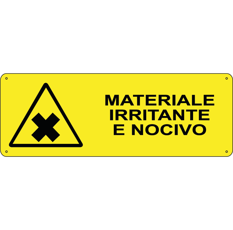 Materiale irritante e nocivo orizzontale
