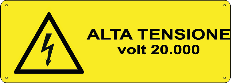 Alta tensione volt 20000 orizzontale