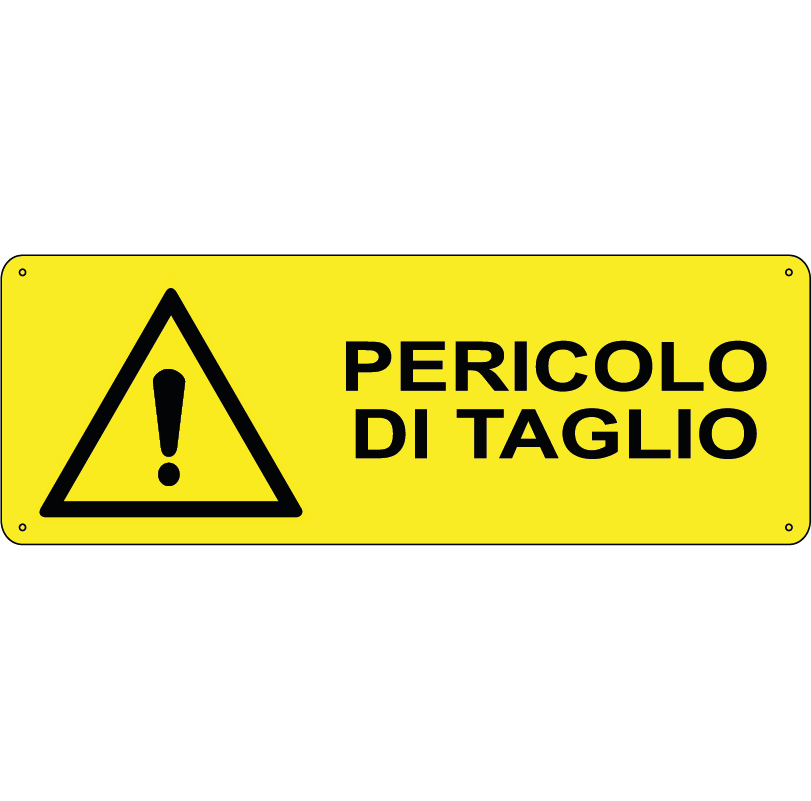 Pericolo di taglio orizzontale