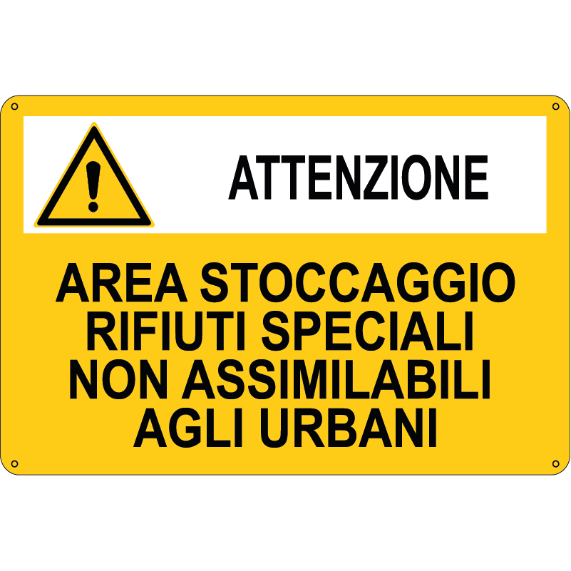 sostanza pericolosa Area stoccaggio rifiuti speciali non assimilabili agli urbani