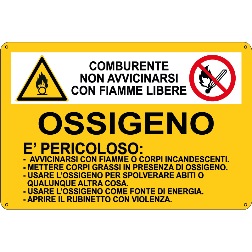 sostanza pericolosa Ossigeno