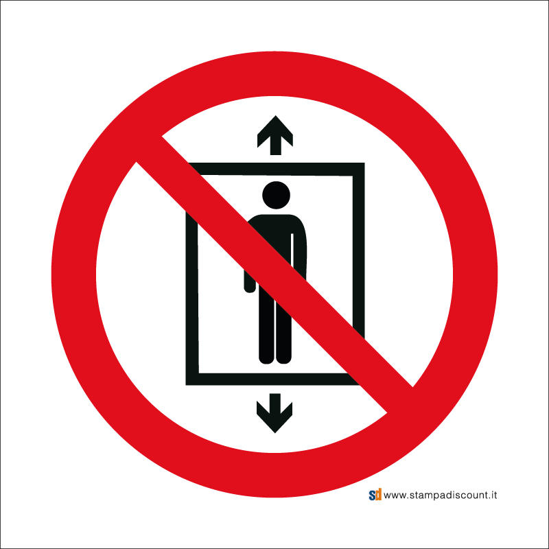 Vietato l’uso di questo ascensore alle persone - Bordo Macchina