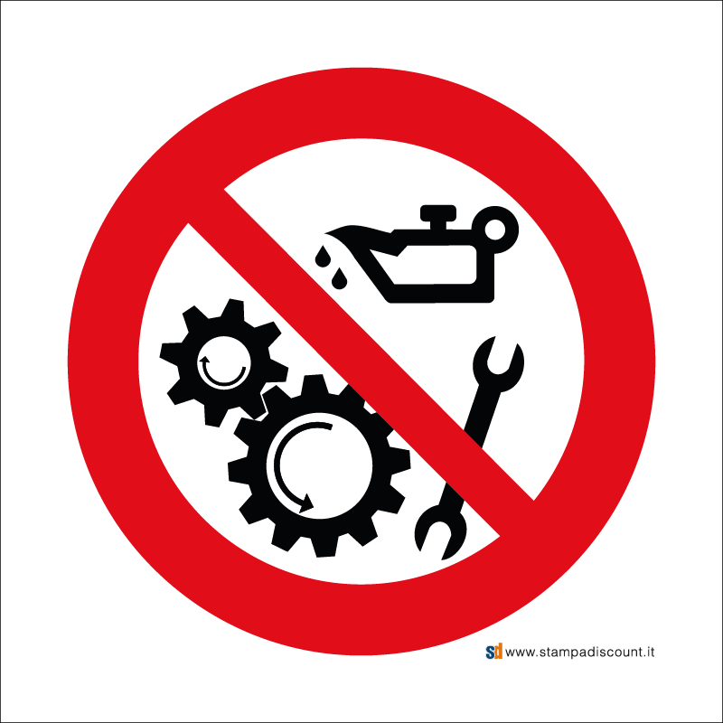 Vietato riparare e-o lubrificare organi in moto - Bordo Macchina