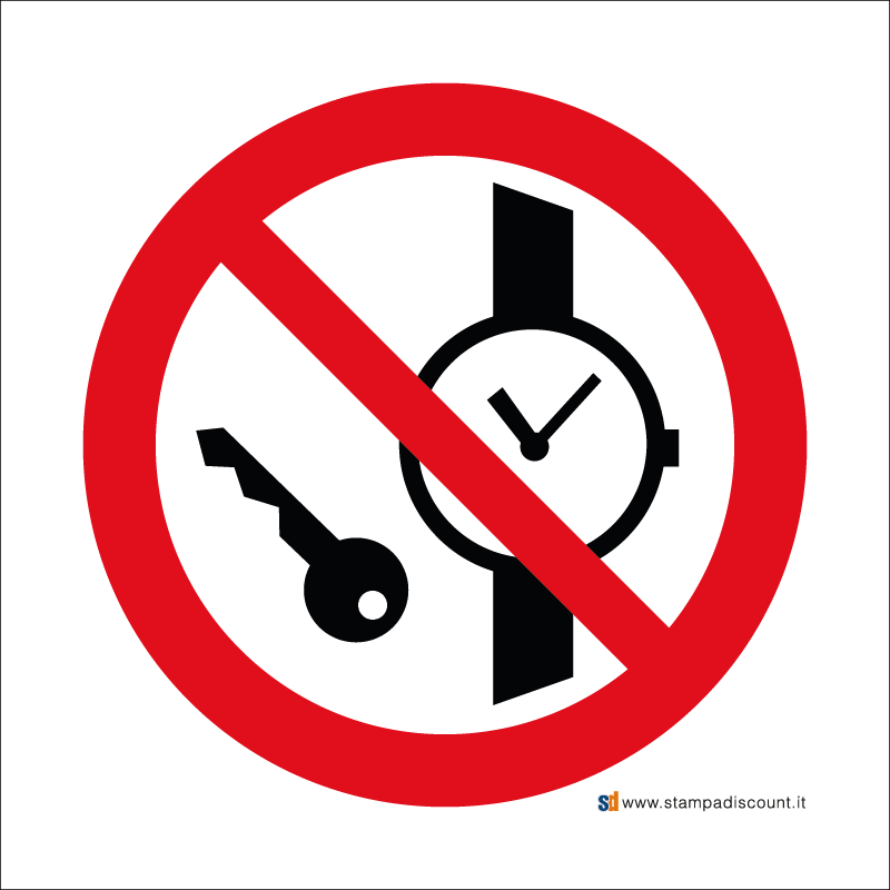Vietato entrare con orologi e oggetti metallici - Bordo Macchina