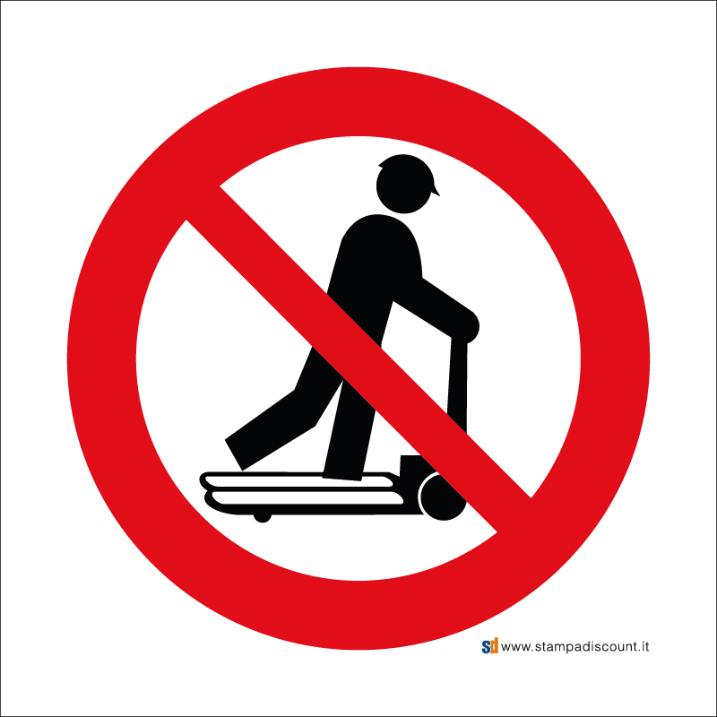 Vietato salire sui transpallet - Bordo Macchina