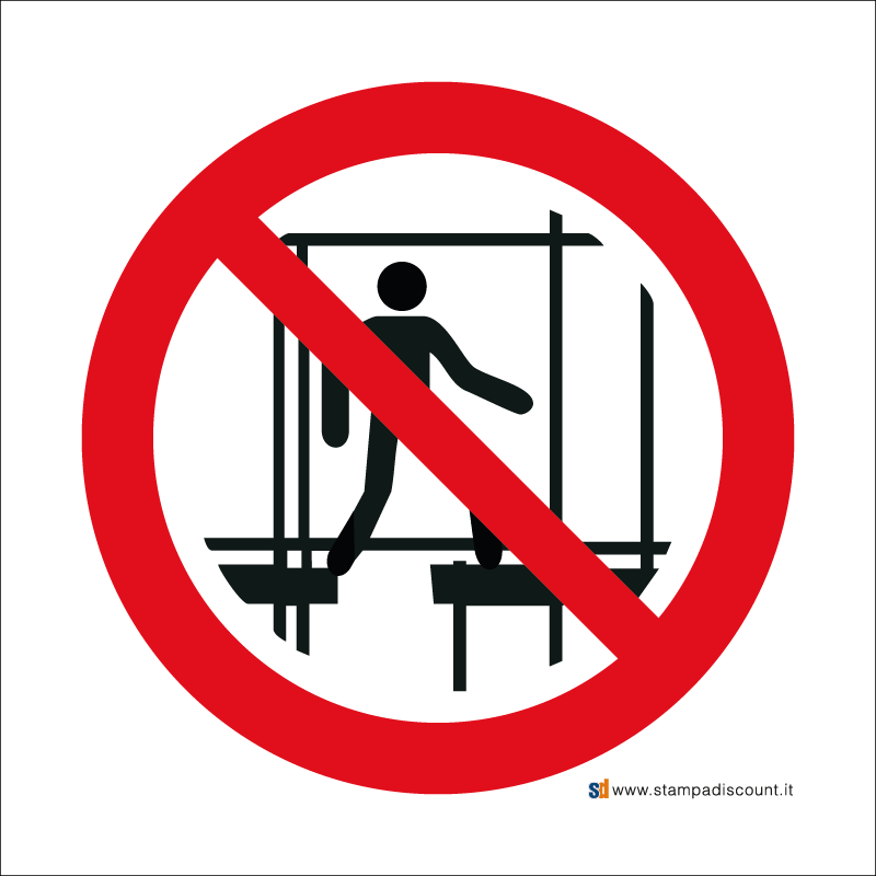 Vietato l’uso di questa impalcatura incompleta - Bordo Macchina
