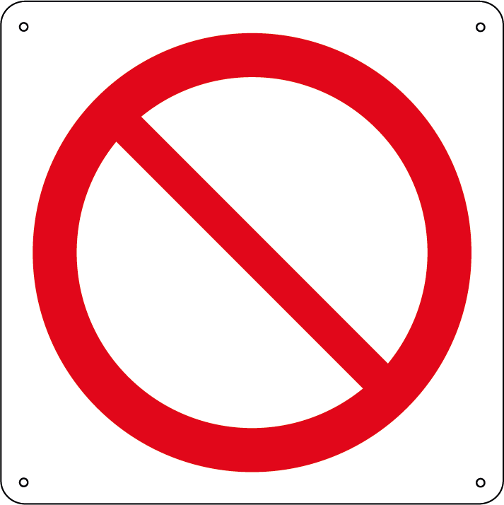 divieto generico quadrato