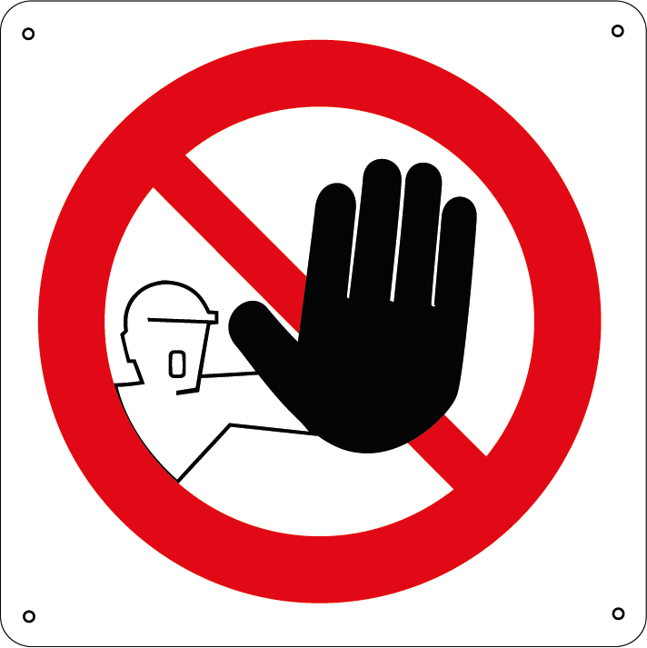 Vietato l’accesso quadrato