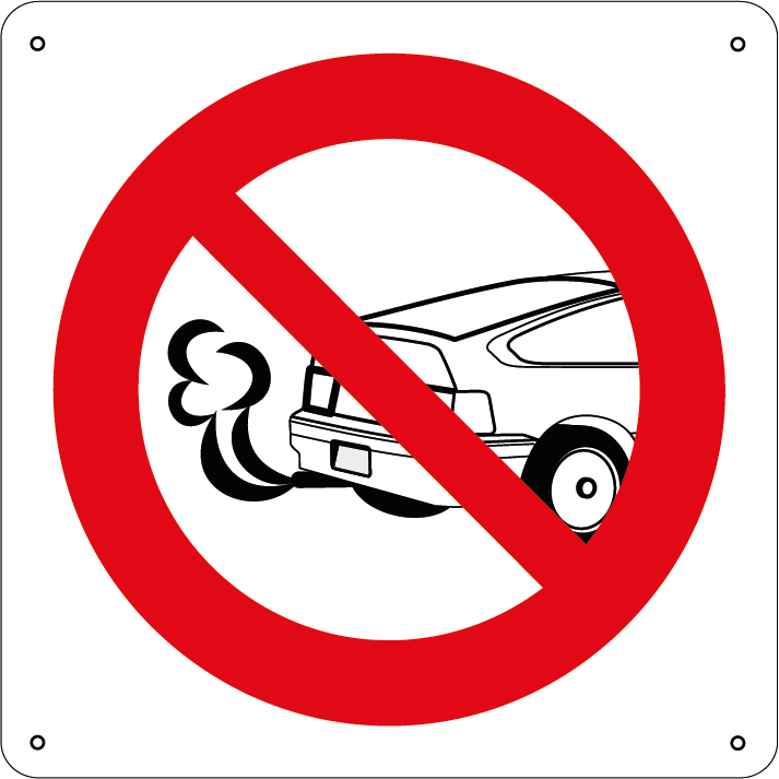 Vietato tenere il motore acceso quadrato