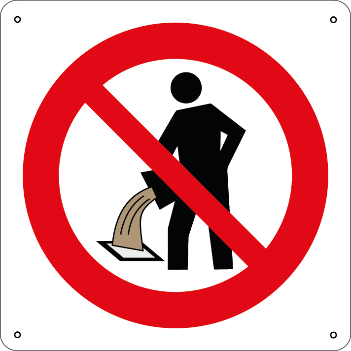 Vietato versare liquidi inquinanti negli scarichi quadrato