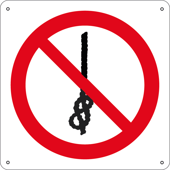 Vietato annodare la corda quadrato 