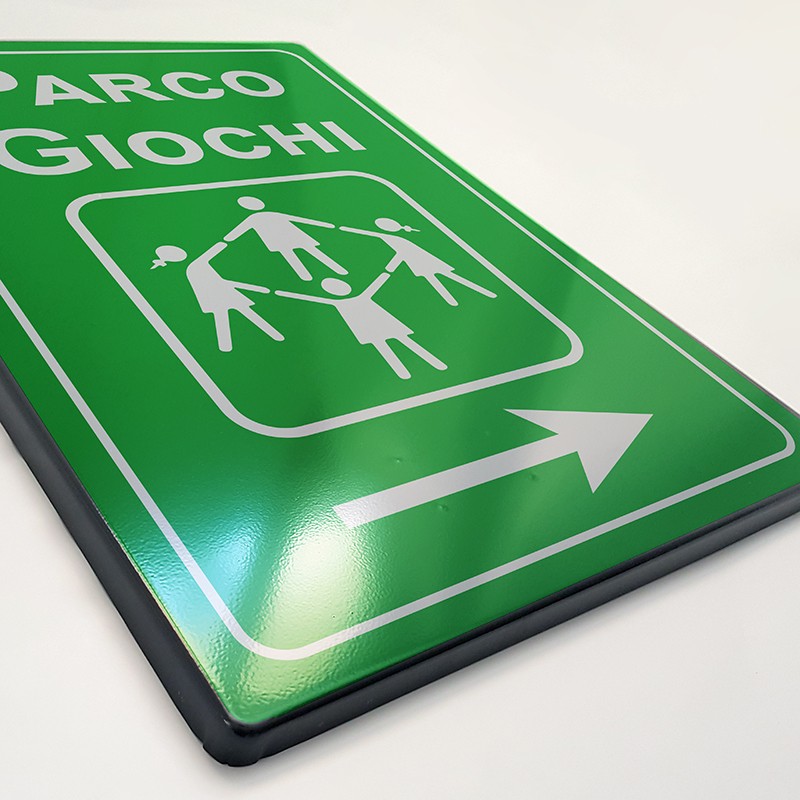 Cartello Pubblicitario 60x90 personalizzato lamiera scatolata