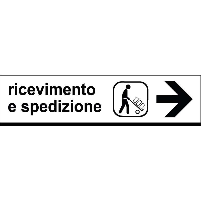 Ricevimento e spedizione - freccia