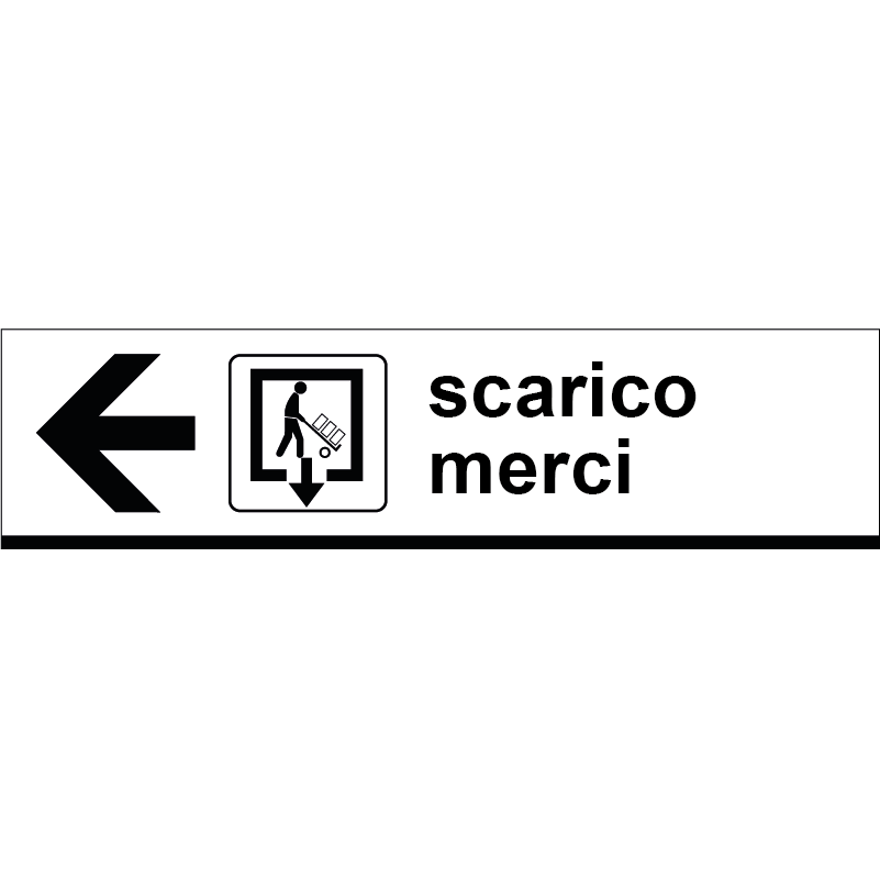 Scarico merci - freccia