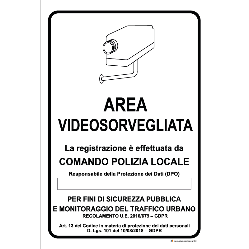 Area videosorvegliata - La registrazione è effettuata da [...]