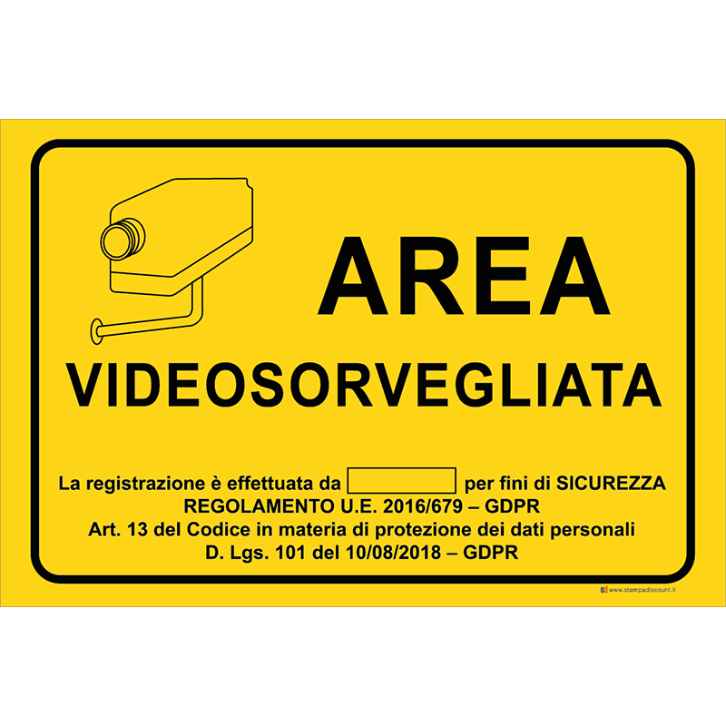 Area videosorvegliata - La registrazione è effettuata da [...]
