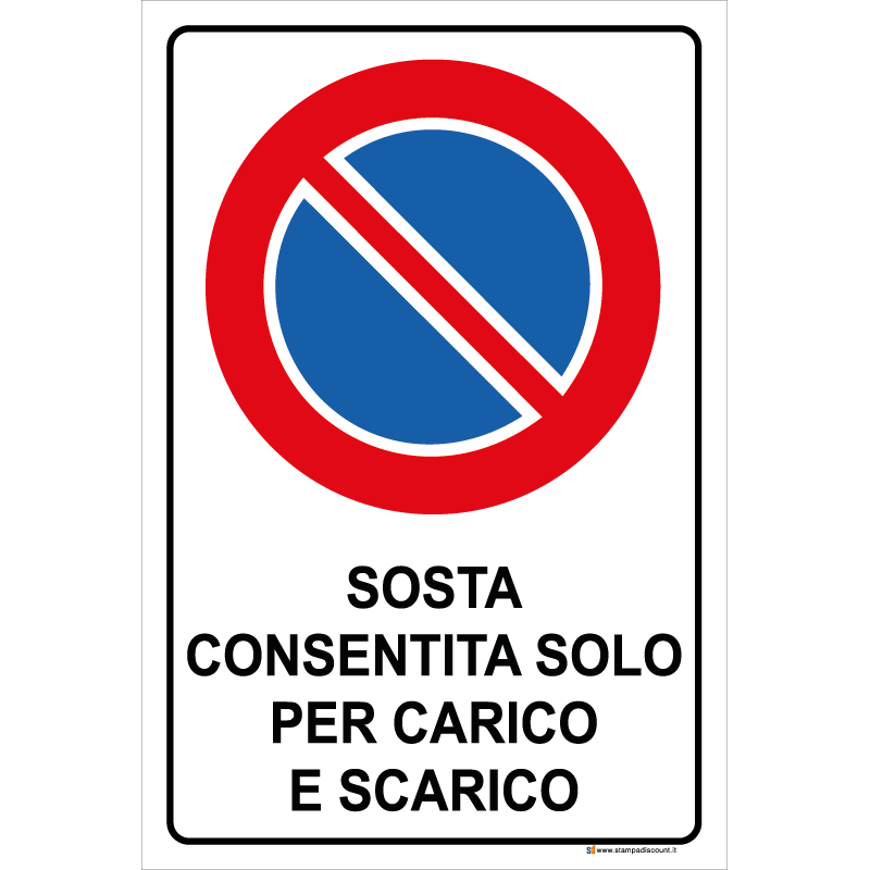 Sosta consentita solo per carico e scarico