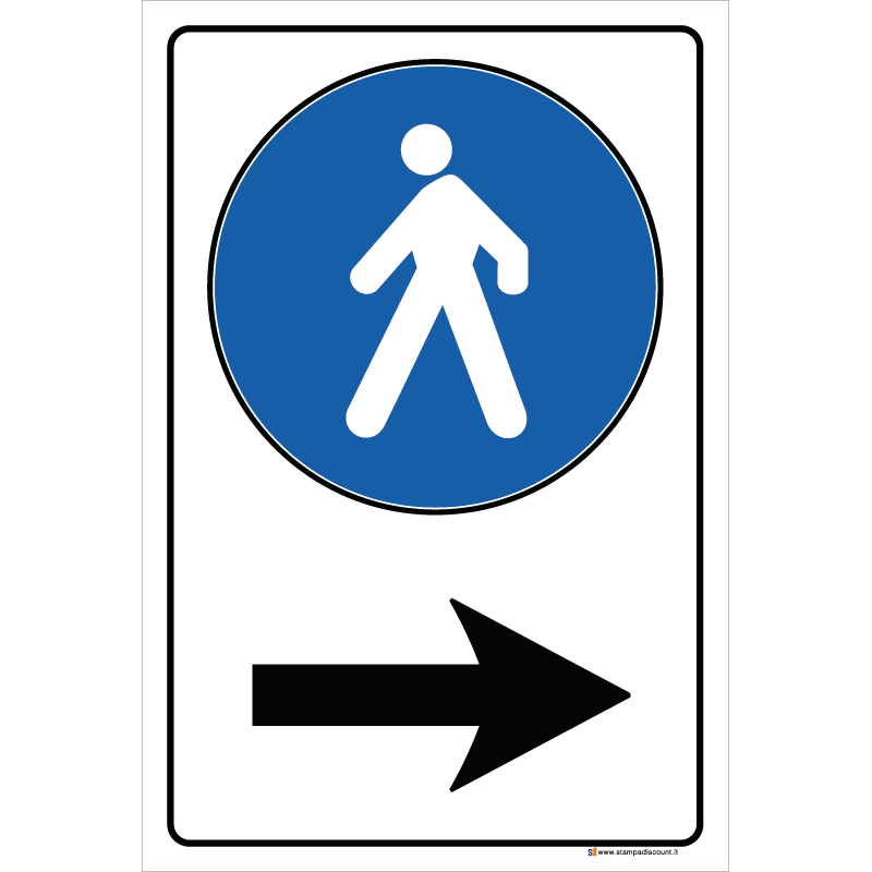 Pedoni obbligo a destra