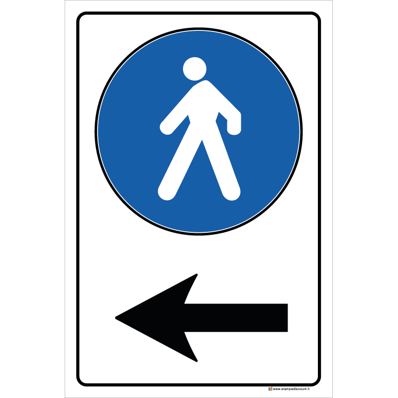 Pedoni obbligo a sinistra