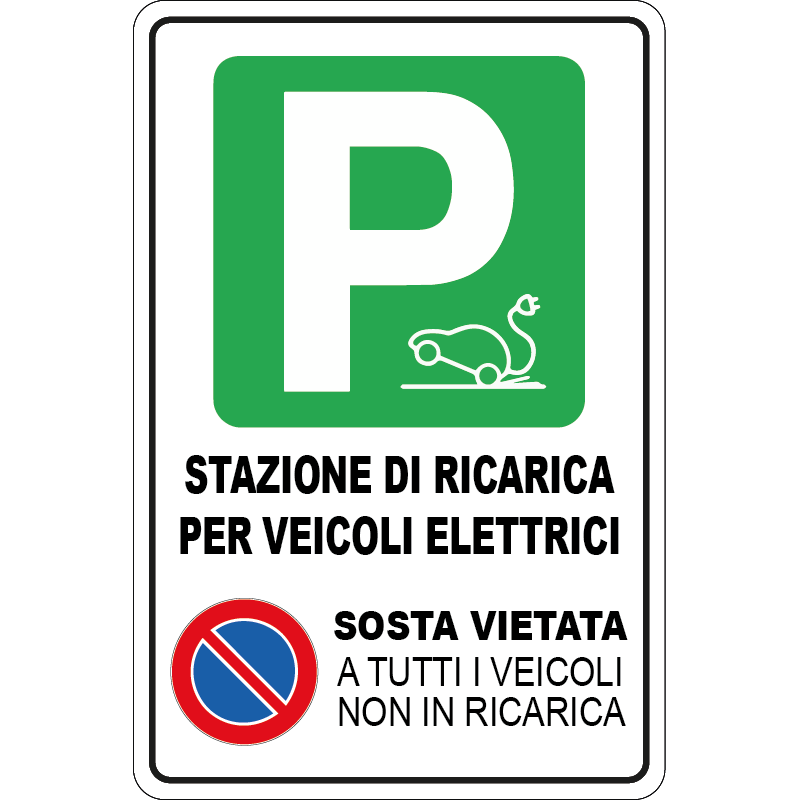 Stazione di Ricarica per Veicoli Elettrici - Divieto di sosta