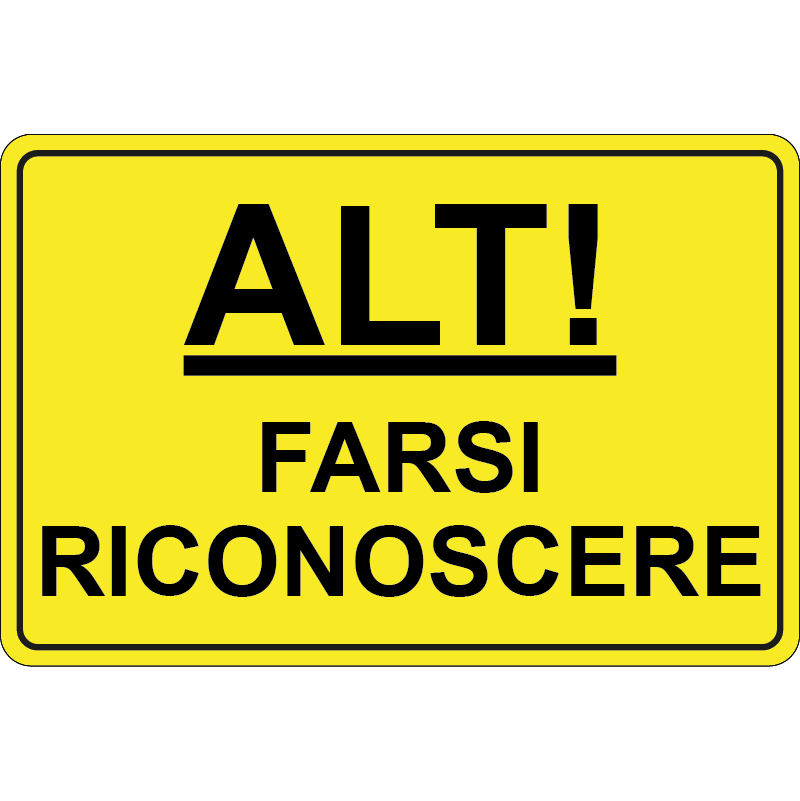 Alt! - Farsi riconoscere - cod. 680071