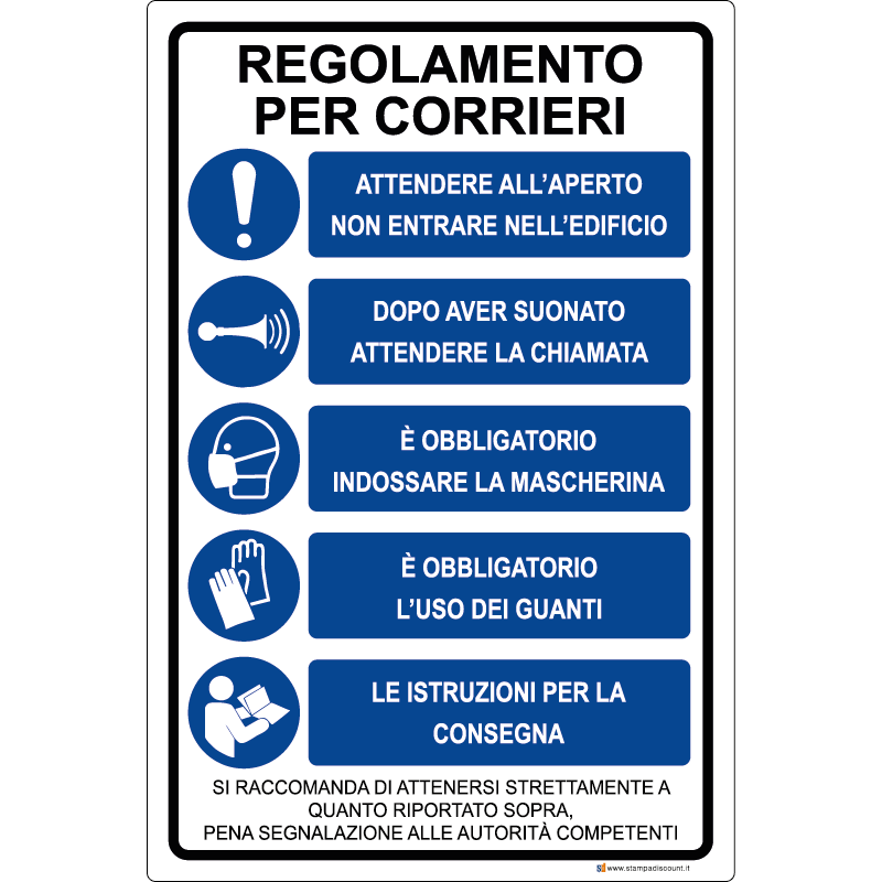 Obblighi multisimbolo - Regolamento per i corrieri - cod. 700009