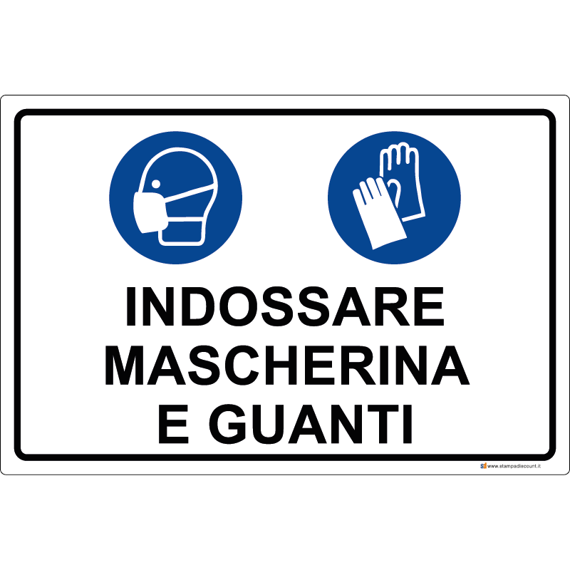 Indossare mascherina e guanti - cod. 700010